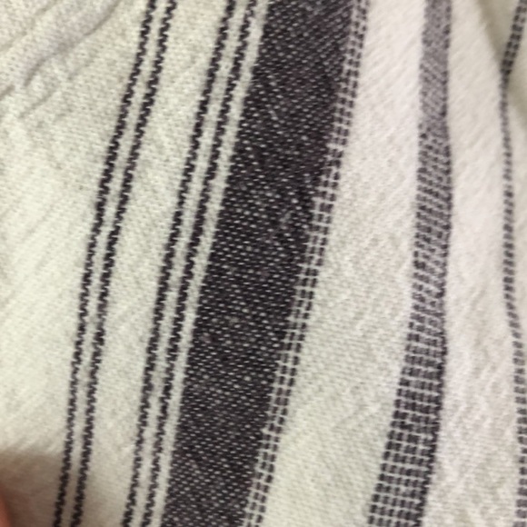 Roxy Oceanside Striped Gray/White Juniors Size L Pockets Beach Lounge Shorts - Picture 4 of 12